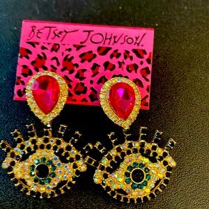 Evil eye earrings